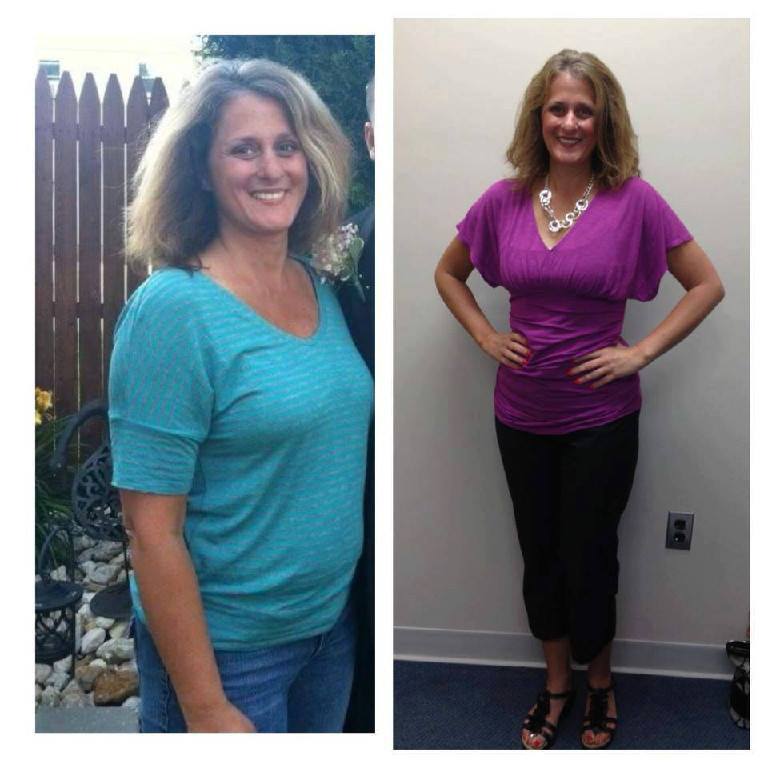 Dawns before and after photos using Isagenix 30 day system