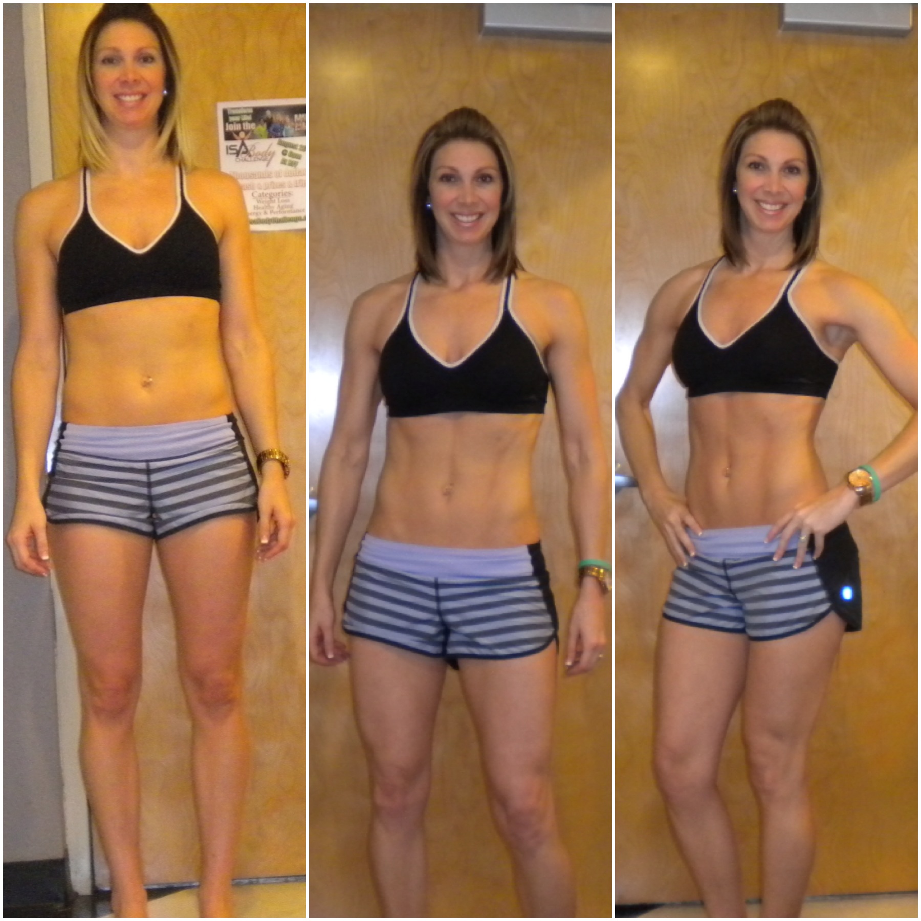 before and after photos of Charity who used Isagenix Cleansing System