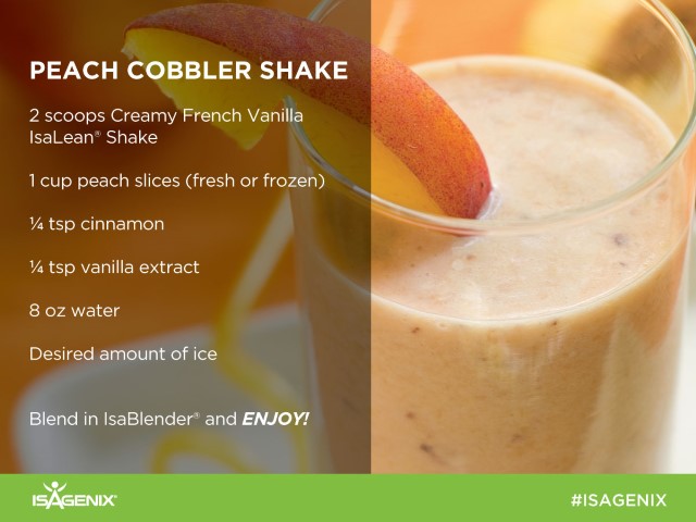 Peach Cobbler IsaLean Shake