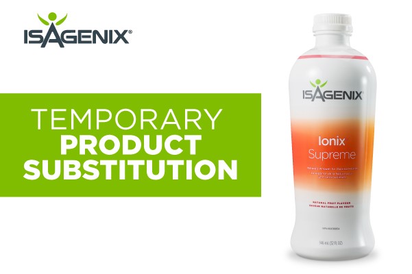 Ionix Supreme Liquid Temporary Product Substitution