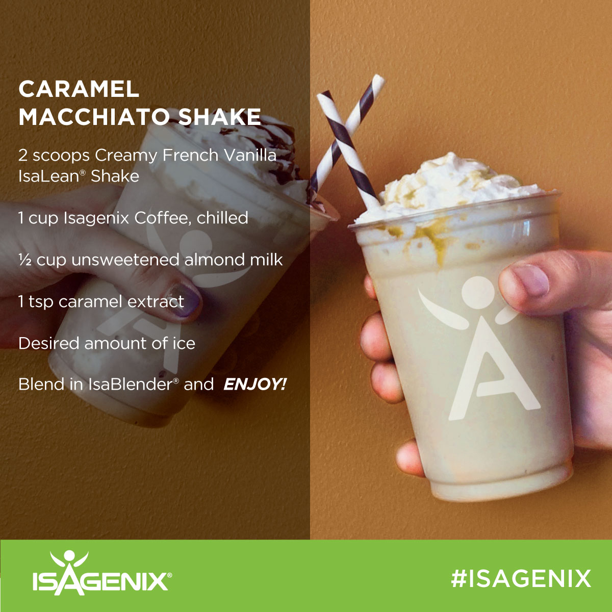 Isagenix® - Introducing our limited-edition Whipped Mocha Latte Whole Blend IsaLean  Shake! Mocha is back in a whole new way, and we are HERE FOR IT! We heard  the suggestions and saw