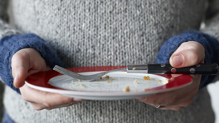 empty plate doesn't mean you need seconds