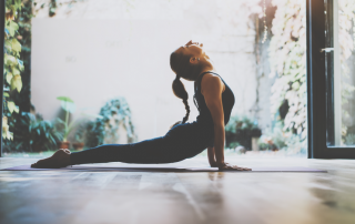 Girl in Upward Facing Dog