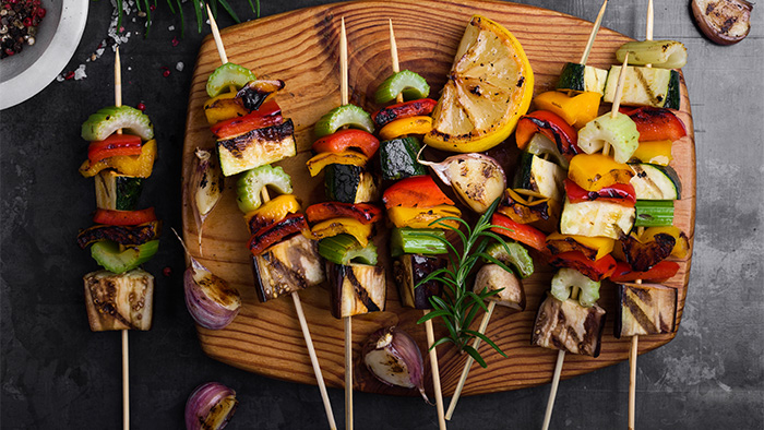 Vegetable skewers