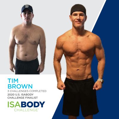 Tim Brown before and progress photos