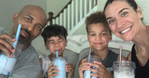 Charles Payne and his family enjoying shakes