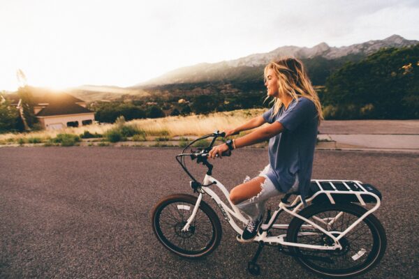 Sustainability - Woman on Bike